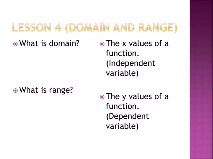 lesson 4 domain and range