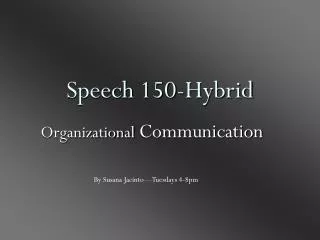 Speech 150-Hybrid
