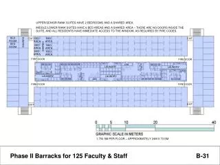 Phase II Barracks for 125 Faculty &amp; Staff B-31