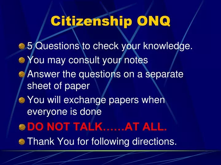 citizenship onq