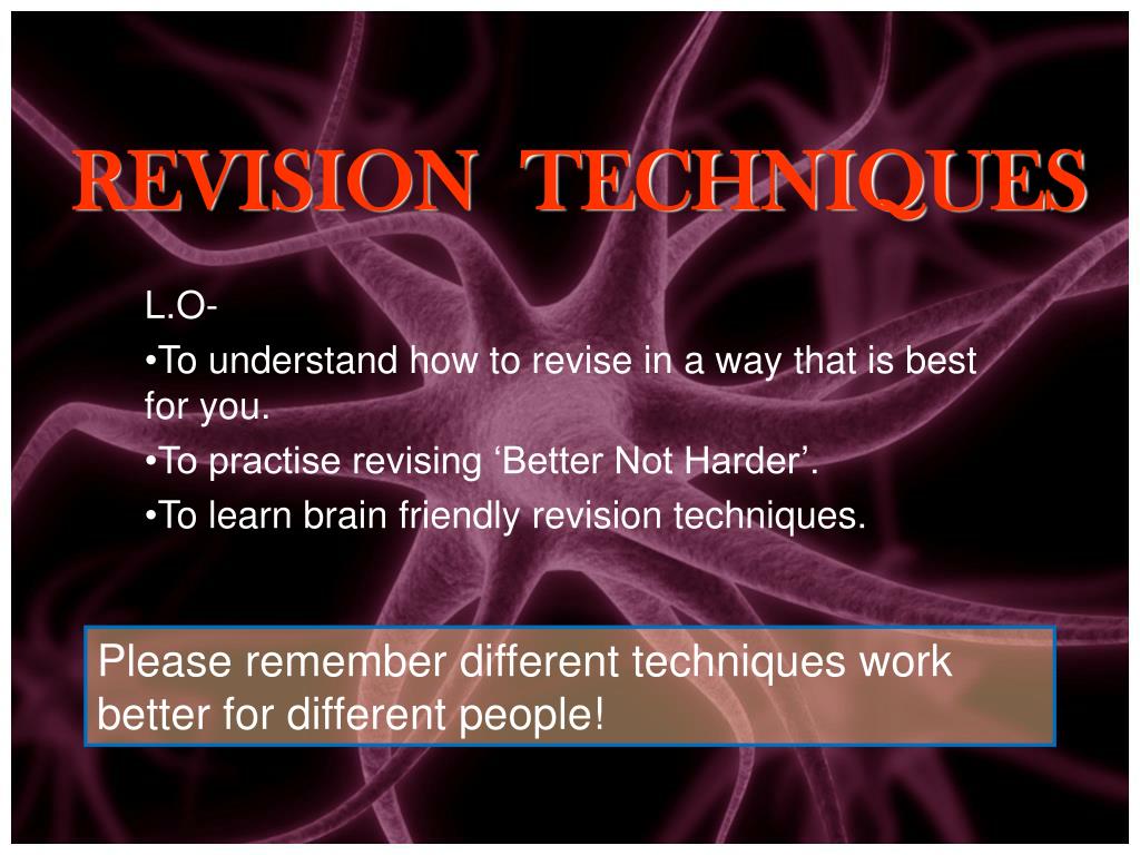 PPT - REVISION TECHNIQUES PowerPoint Presentation, free download - ID ...