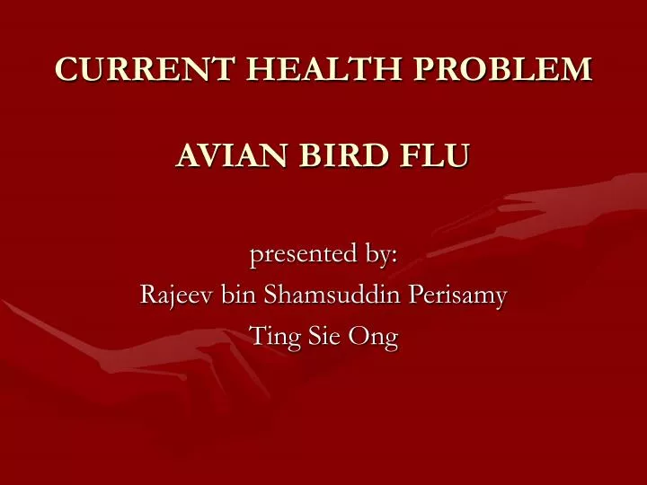 current health problem avian bird flu