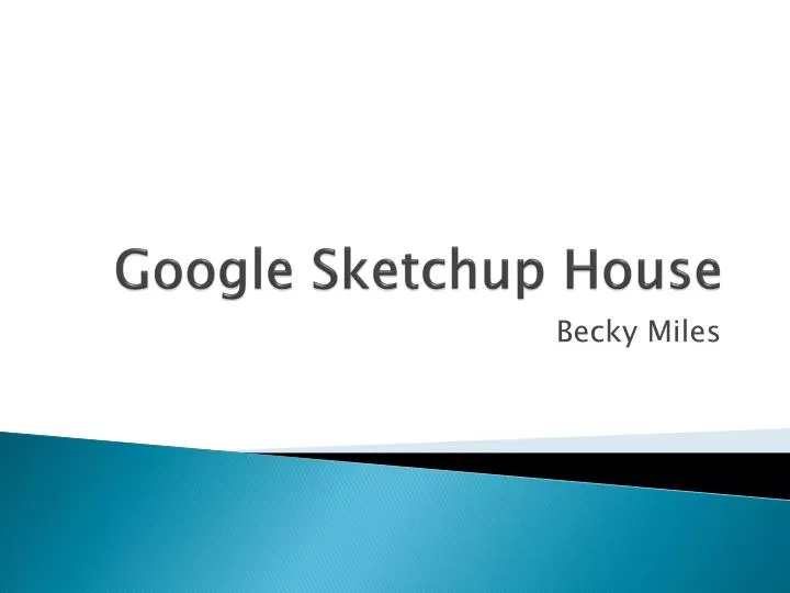 google sketchup house