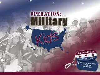 Welcome to Operation: Military Kids Volunteer Training For Deployment Cycle Support