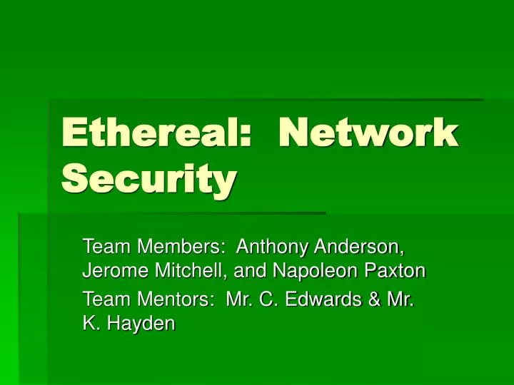 ethereal network security