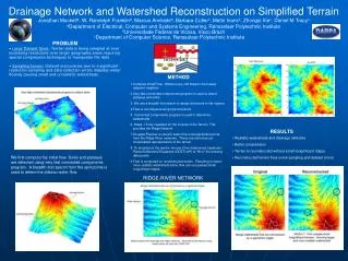 Drainage Network and Watershed Reconstruction on Simplified Terrain