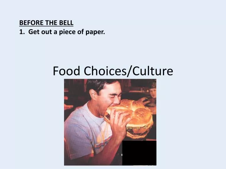 food choices culture