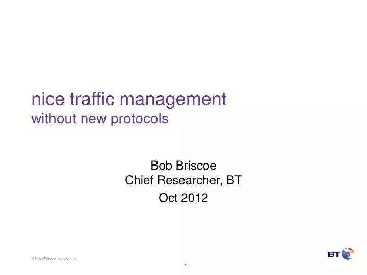 nice traffic management without new protocols