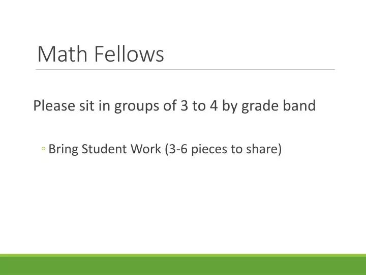 math fellows