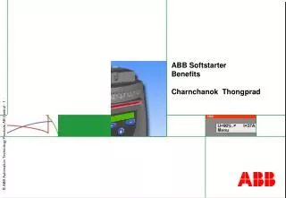 ABB Softstarter Benefits Charnchanok Thongprad