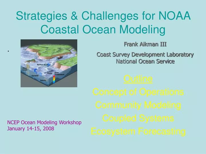 strategies challenges for noaa coastal ocean modeling