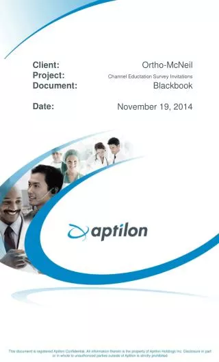 Ortho-McNeil Channel Eductation Survey Invitations Blackbook