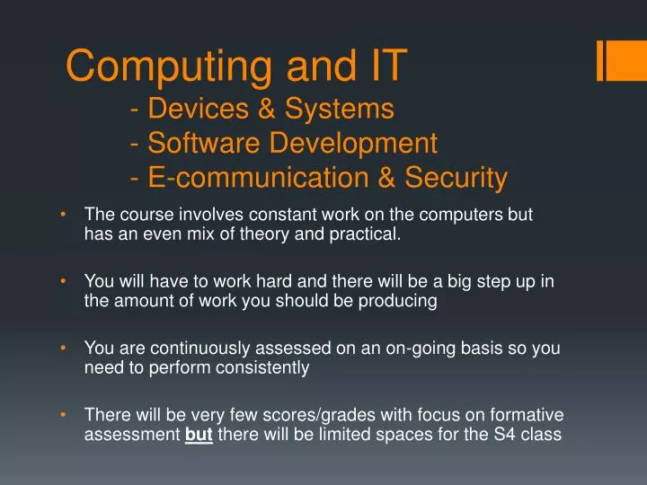 computing and it devices systems software development e communication security