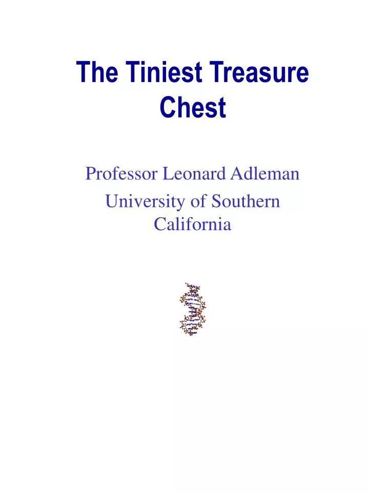 professor leonard adleman university of southern california