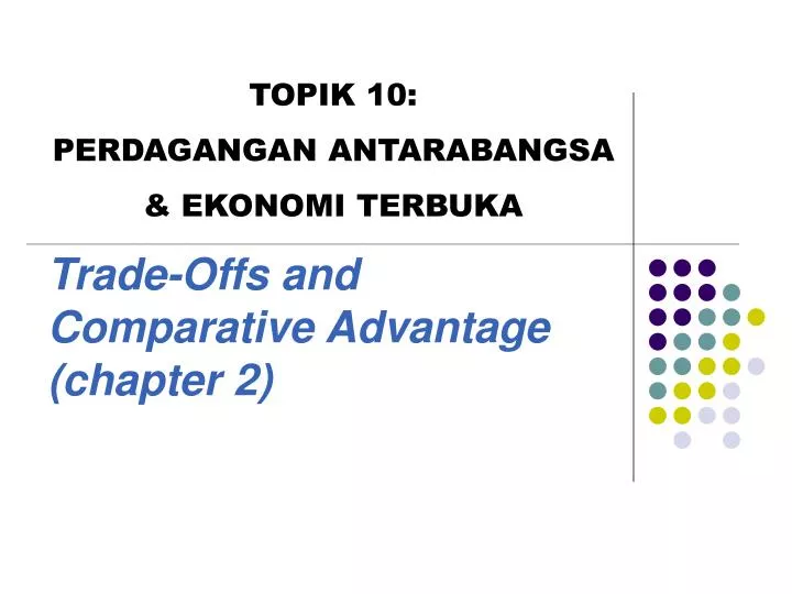 trade offs and comparative advantage chapter 2