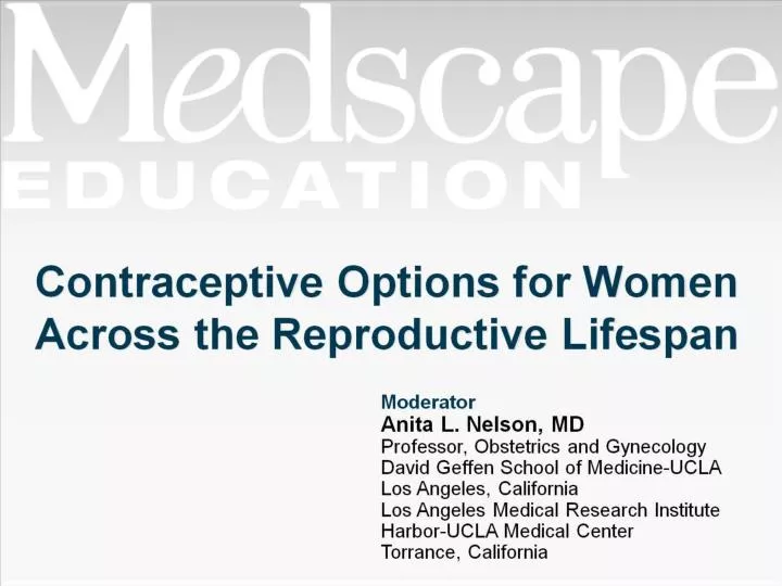contraceptive options for women across the reproductive lifespan