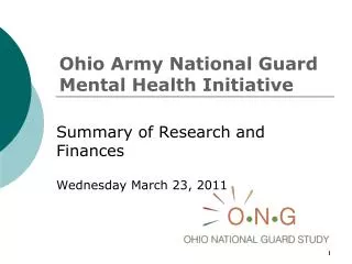 Ohio Army National Guard Mental Health Initiative
