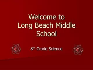 Welcome to Long Beach Middle School