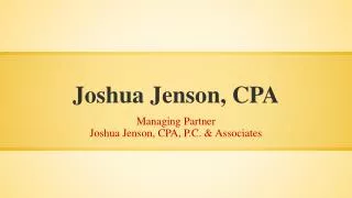 Joshua Jenson, CPA