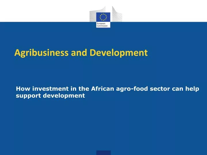 agribusiness and development