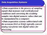 Data Acquisition Systems - slide 1