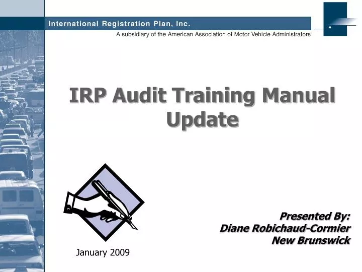 irp audit training manual update