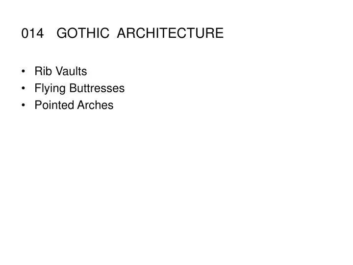014 gothic architecture