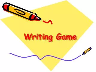 Writing Game