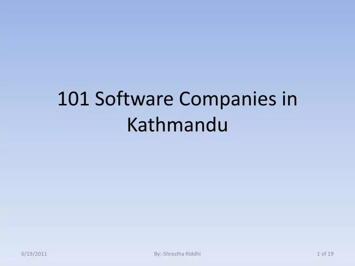 101 software companies in kathmandu