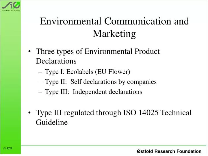 environmental communication and marketing