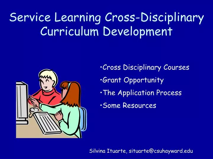 service learning cross disciplinary curriculum development