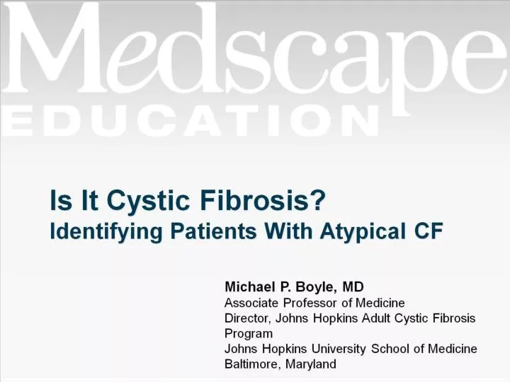 is it cystic fibrosis identifying patients with atypical cf