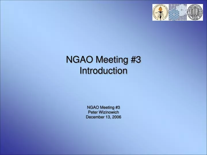 ngao meeting 3 introduction