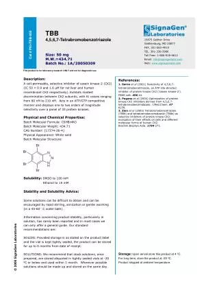 Cat # PKI-TBB-050