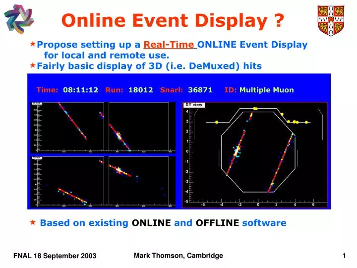 online event display