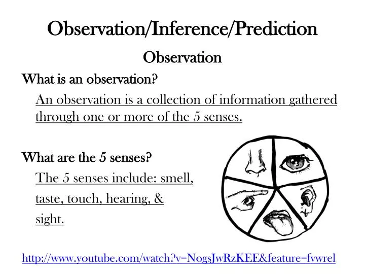 observation inference prediction