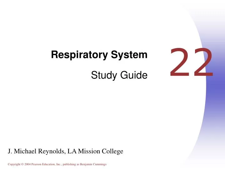 respiratory system study guide