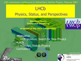 LHCb Physics, Status, and Perspectives