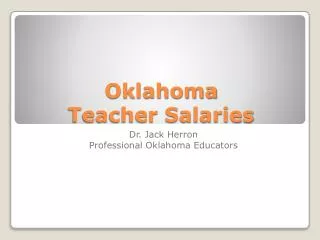 Oklahoma Teacher Salaries