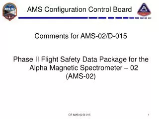 AMS Configuration Control Board