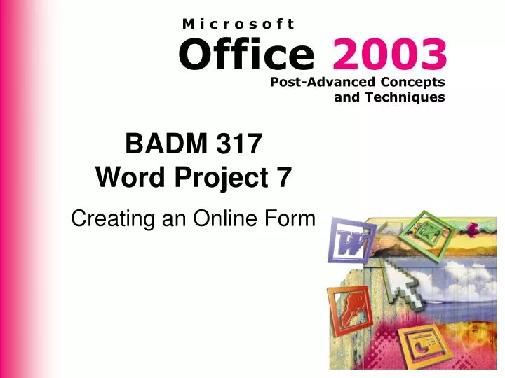 badm 317 word project 7