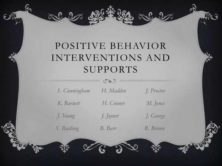 positive behavior interventions and supports
