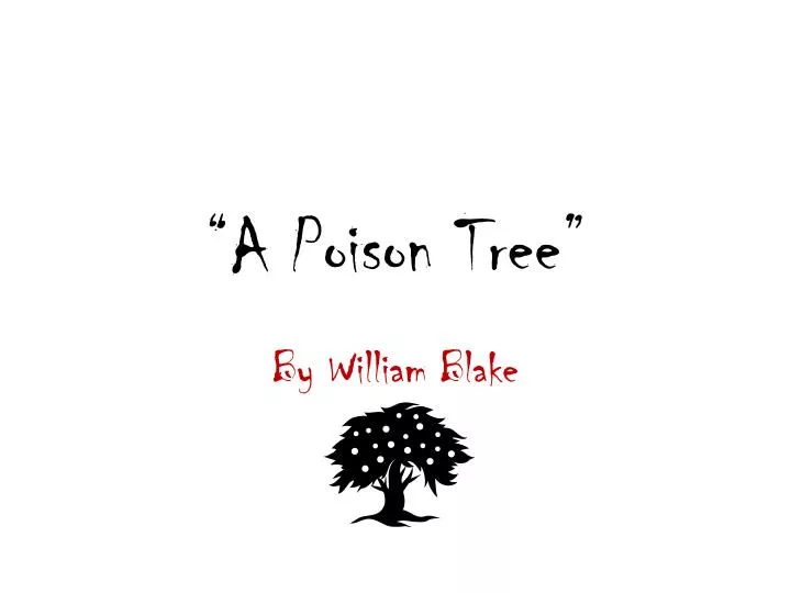 a poison tree