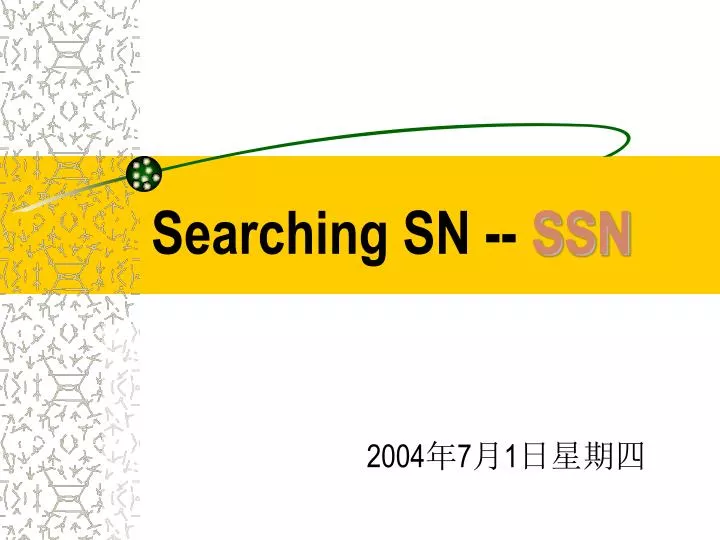 searching sn ssn