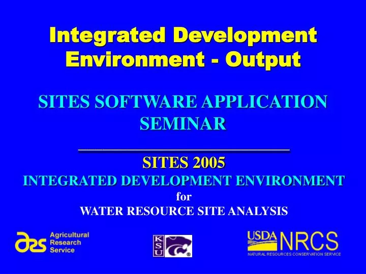 integrated development environment output