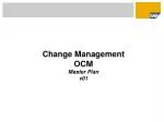 Change Management OCM Master Plan v01