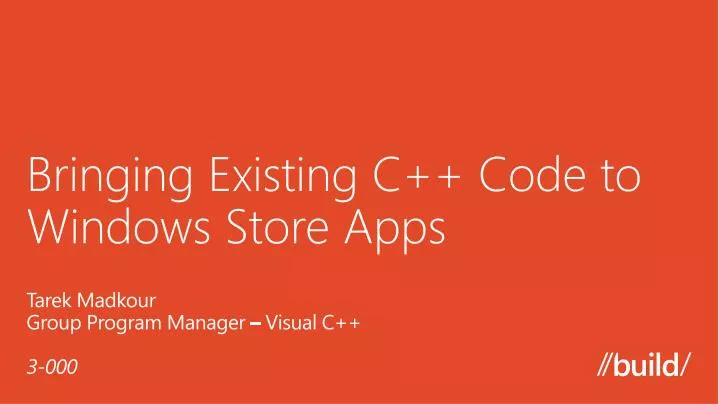 bringing existing c code to windows store apps