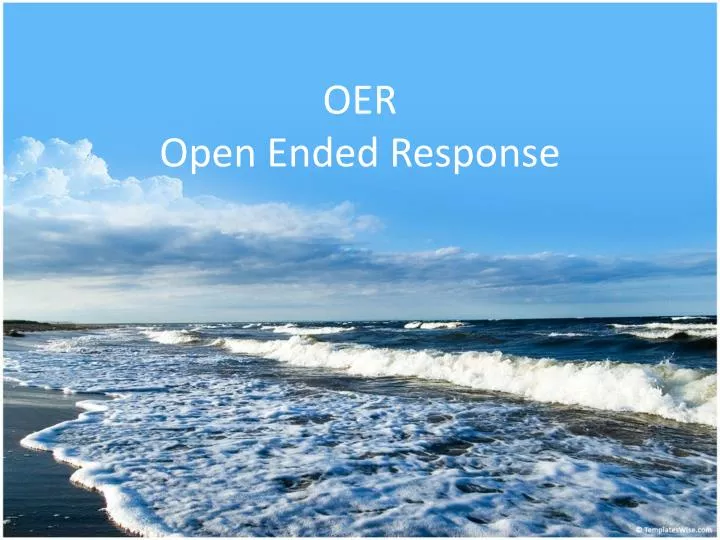 oer open ended response