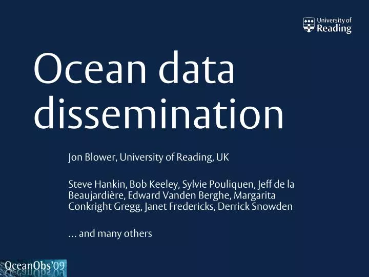 ocean data dissemination