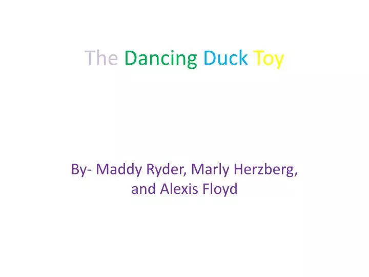 the dancing duck toy